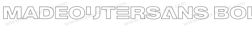MADEOuterSans Bold字体转换